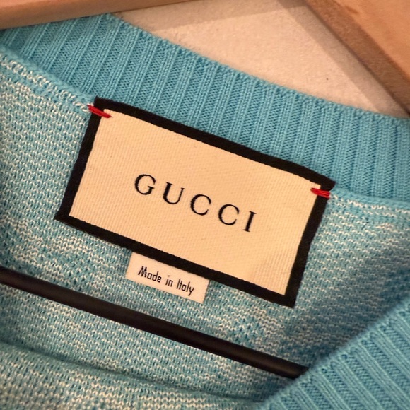 Gucci Blue Patterned Woman’s Sweater top - Picture 4 of 4